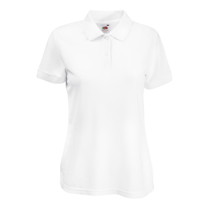 LADY-FIT 65/35 POLO ID47  ΛΕΥΚΟ